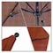 California Umbrella 11' Black Aluminum Market Patio Umbrella, Sunbrella Henna 194061333266 - alternate 2